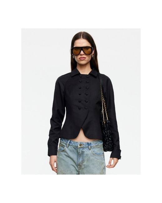 Lioness Blue Form Button-front Jacket