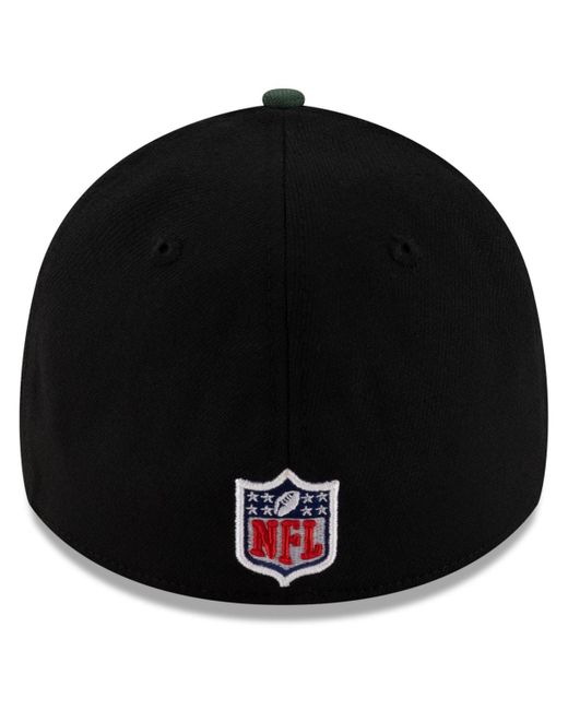 KTZ Black/green Green Bay Packers 2025 Nfl Draft 39thirty Flex Hat for men
