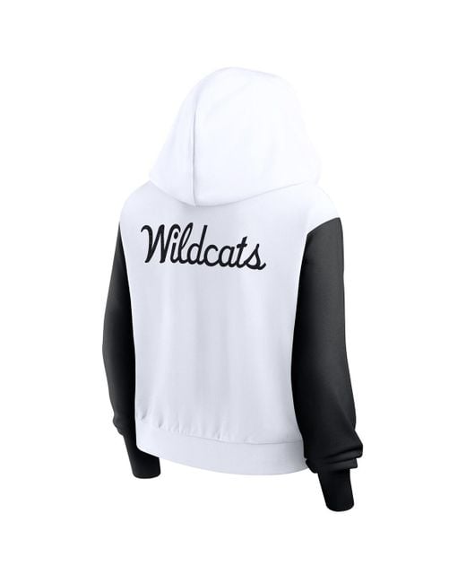 Nike Blue Kentucky Wildcats Cropped Beyond Capability Color-block Script Full-zip Hoodie