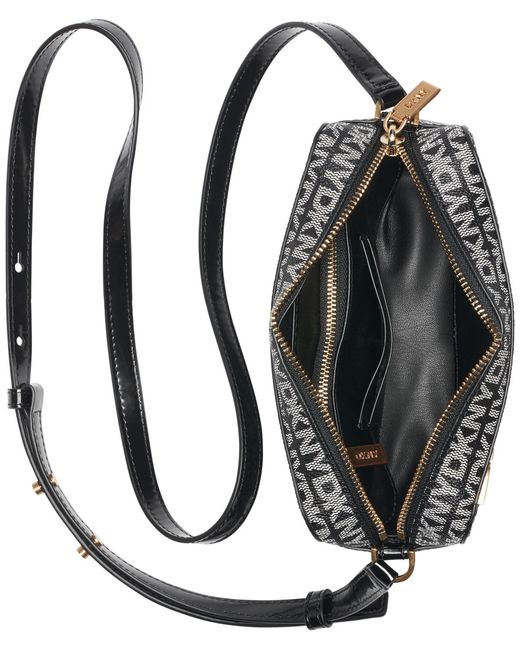 DKNY Metallic Avril Small Logo Camera Bag
