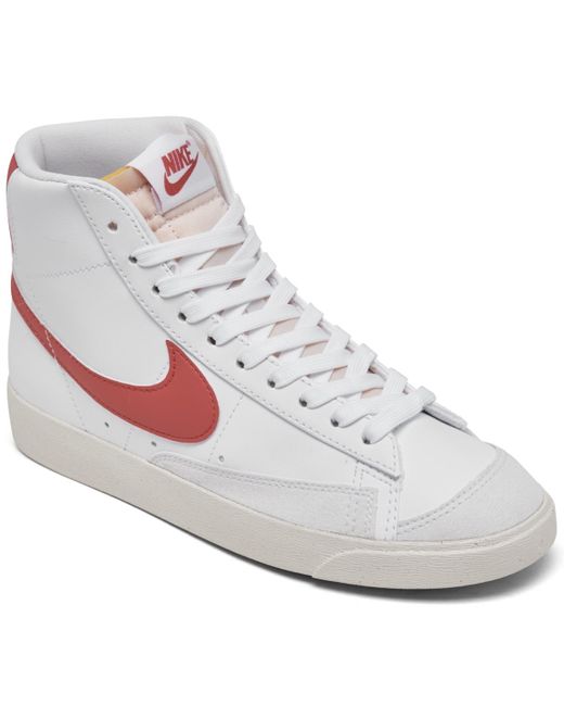 Nike White Blazer Mid 77 Casual Sneakers From Finish Line