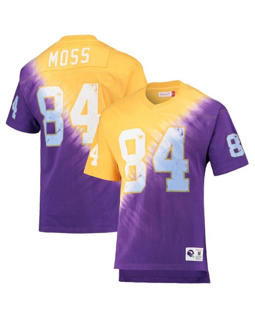 Mitchell & Ness Purple Randy Moss Gold for men