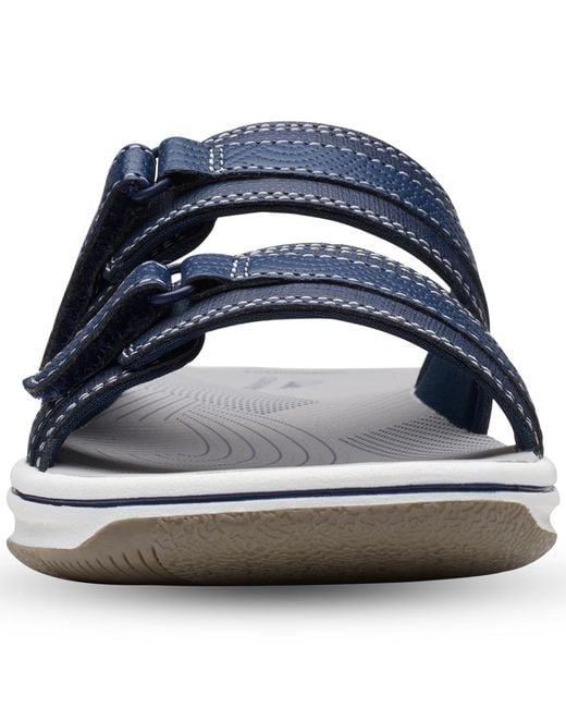 Clarks Blue Cloudsteppers Breeze Piper Double-strap Sandals