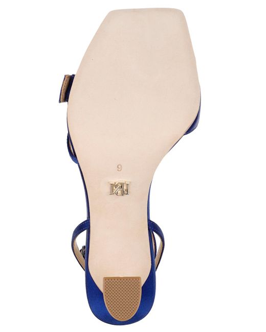 Badgley Mischka Blue Judith Square Toe Evening Sandals