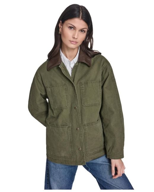Levi's Green Laydown Collar Jacket