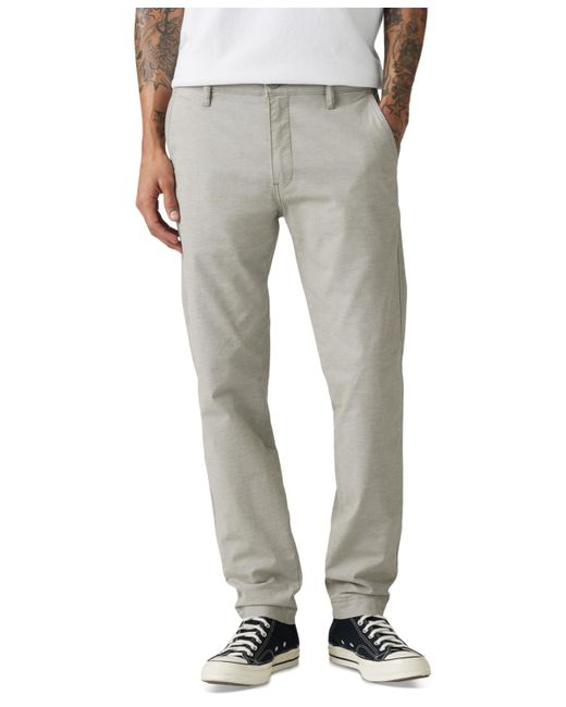 Levi's Gray Xx Chino Standard Taper Fit Stretch Pants for men