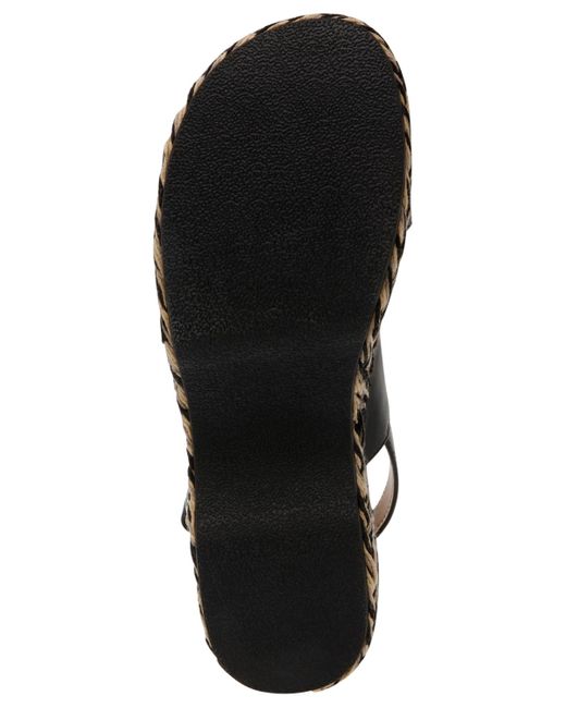 DV by Dolce Vita Black Surrey Slingback Platform Wedge Sandals