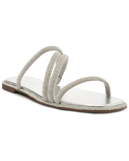 SCHUTZ SHOES White Giulia Flat Sandals