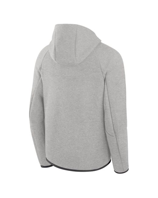 Nike Gray Washington Commanders Tech Fleece Full-zip Windrunner Hoodie for men