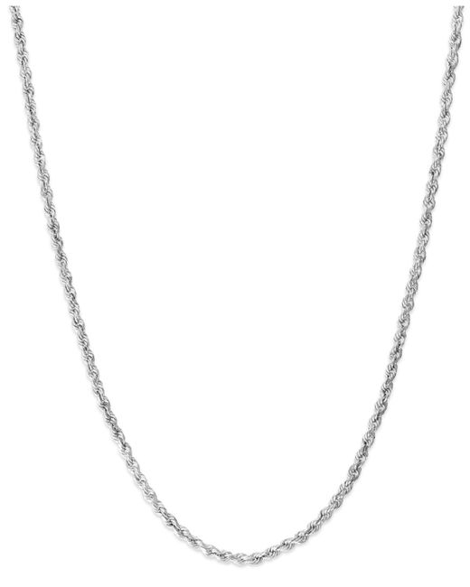 Macy's Multicolor 14k White Gold Seamless 24 Inch Chain Necklace