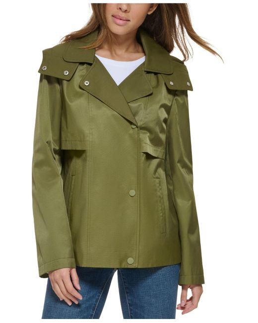 DKNY Rain Coat in Green Lyst