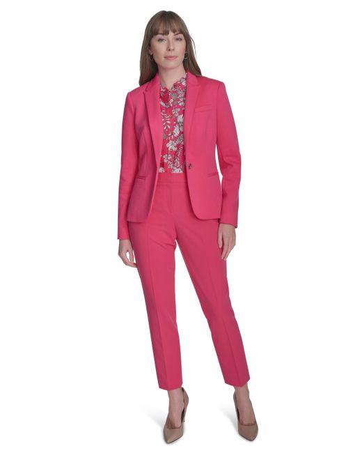 Tommy Hilfiger Pink One-button Blazer