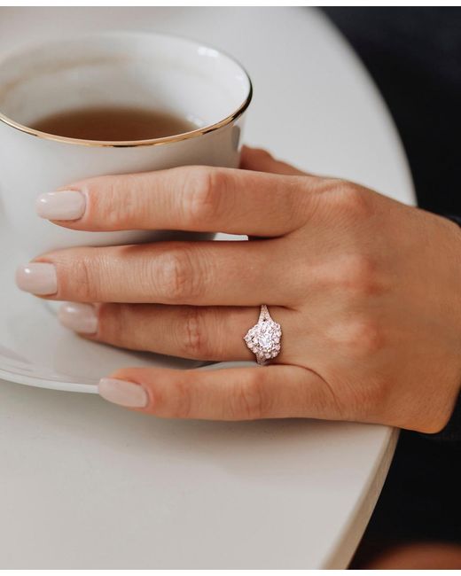 Macy's White Heart Ring (3 Ct. T.w.