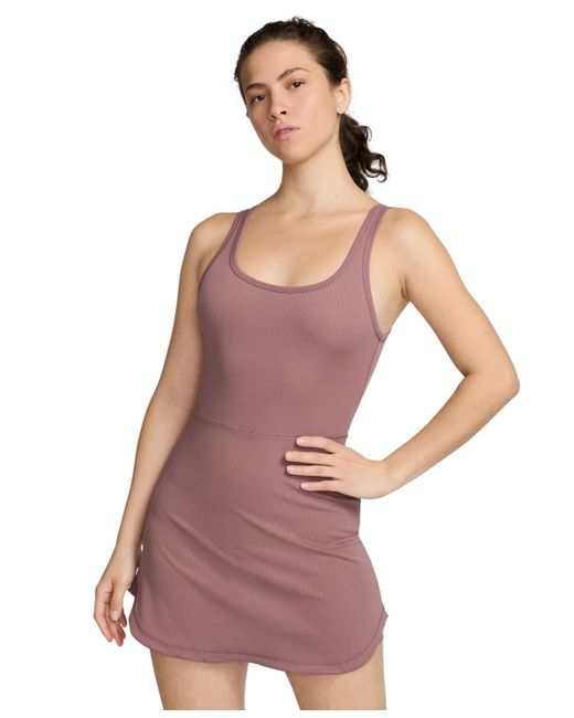 Nike Pink One Dri-fit Scoop Neck Sleeveless Dress