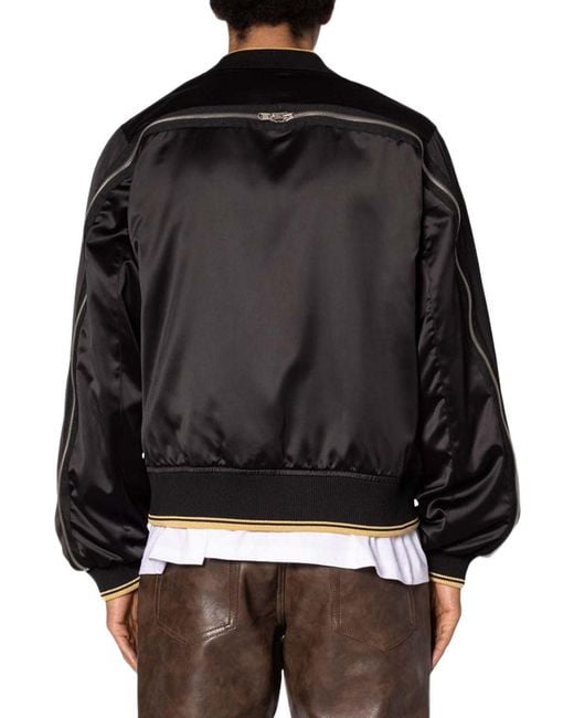 MNML Black Dark Bark Double Zip Jacket for men