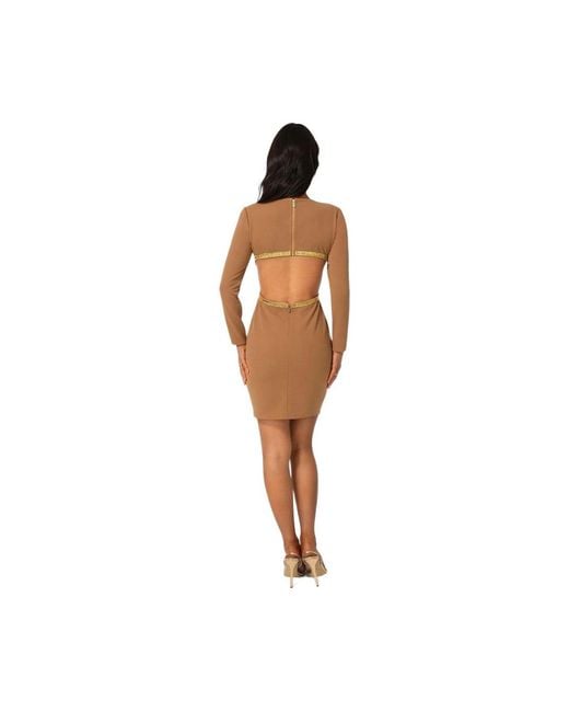 Bebe White Long Sleeve Open Back