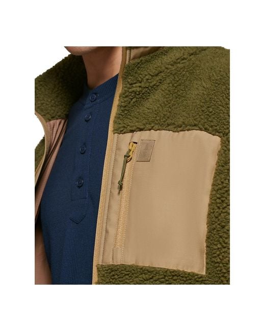BASS OUTDOOR Green Highline Trail Full-zip Fleece Jacket for men