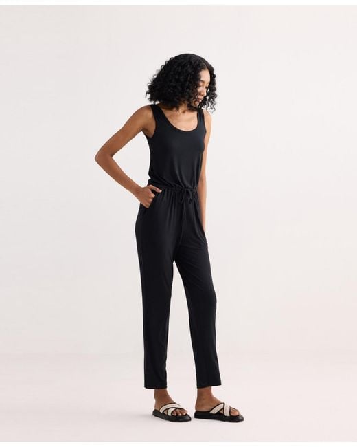 REISTOR Blue Relaxed Drawstring Jumpsuit