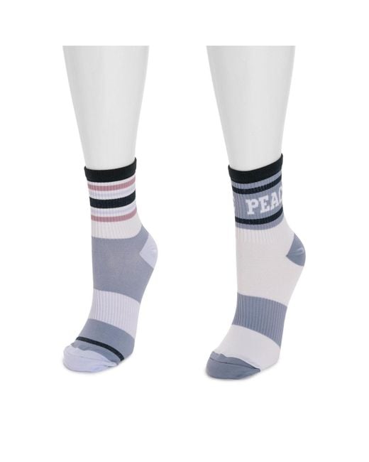 Muk Luks Blue Studio Socks