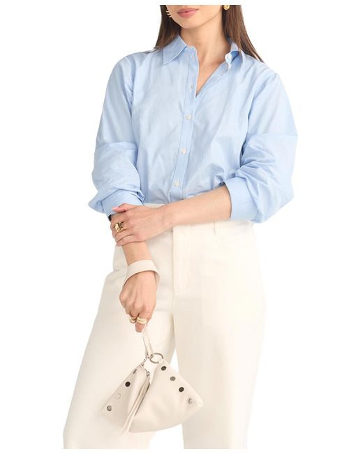 Hammitt Blue Kyle Small Pebbled Leather Crossbody Bag