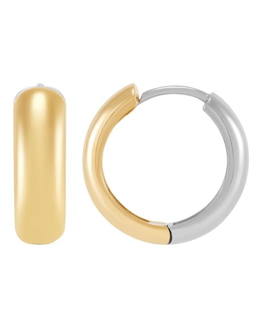 Macy's White huggies Earrings