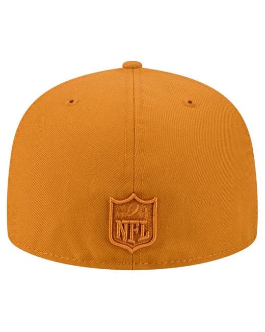 KTZ Orange Philadelphia Eagles Color Pack A-frame 59fifty Fitted Hat for men