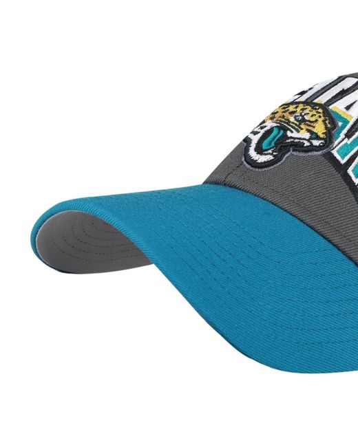 '47 Blue Jacksonville Jaguars Split Block Mvp Adjustable Hat for men