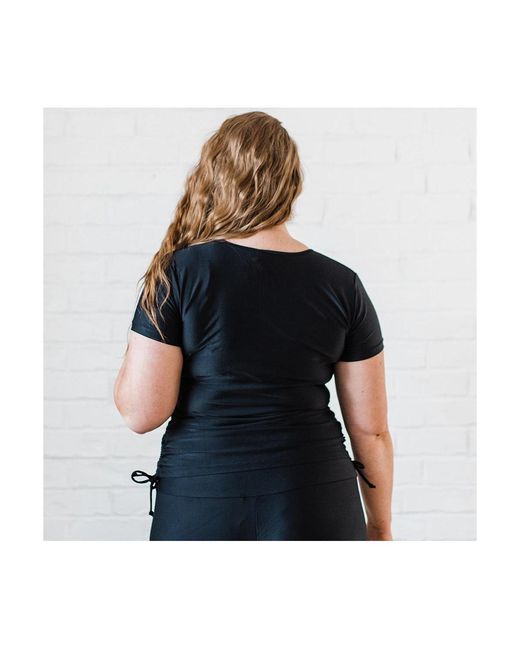 Calypsa Blue Plus Size Adele Swim Top