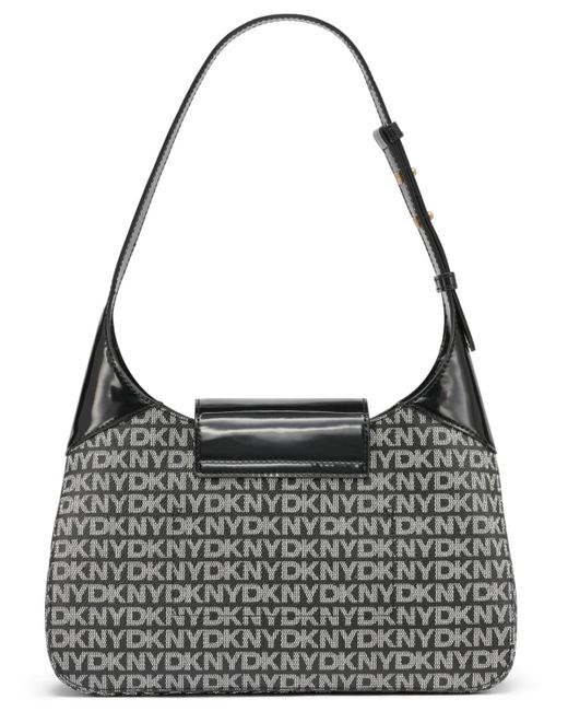 DKNY Black Avril Small Logo Shoulder Bag
