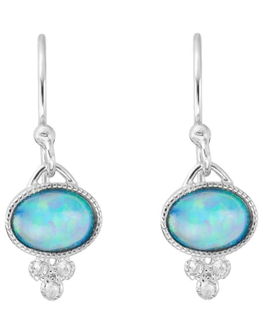 Macy's Blue Simulated Opal (0.47 Ct. T.w.