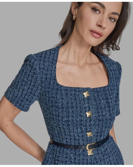 BCBGMAXAZRIA Women's Blue Short-sleeve Button-front Jacket - www.ice4pros.com.br BCBGMAXAZRIA Women's Blue Short-sleeve Button-front Jacket - www.ice4pros.com.br