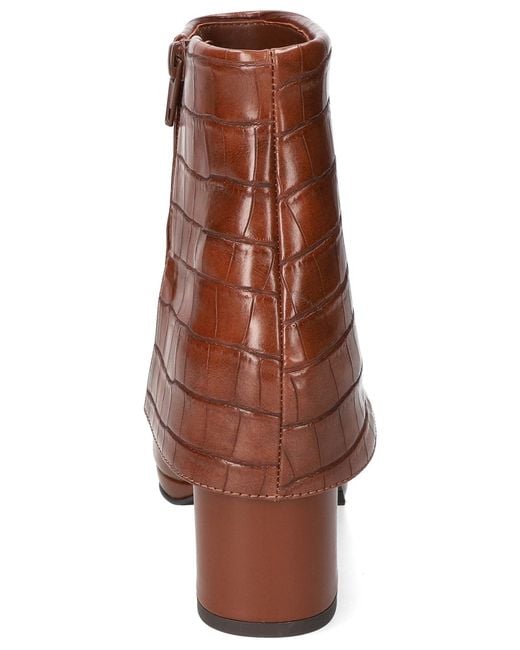 Easy Street Brown Sutton Square Toe Ankle Boots