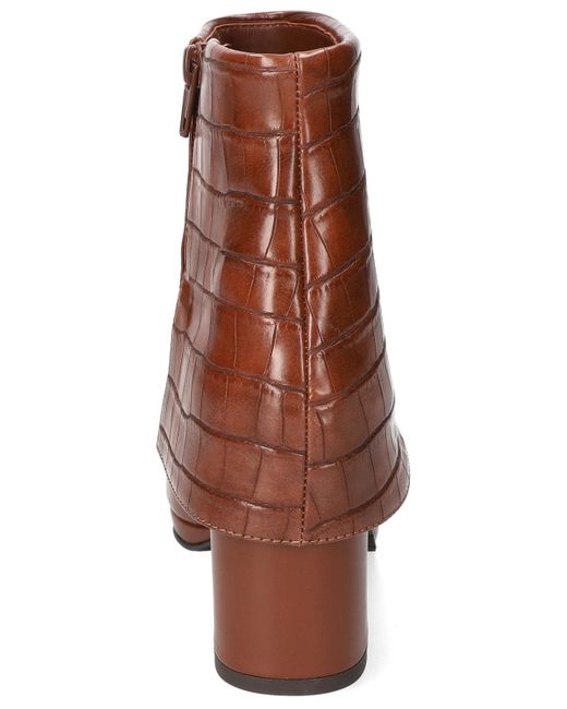 Easy Street Brown Sutton Square Toe Ankle Boots
