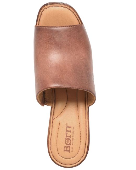Born Brown Nix Square Toe Sandals