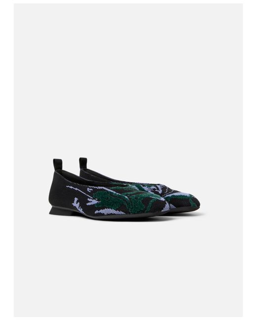 Camper Black Tws Casi Myra Technical Textile Ballerina
