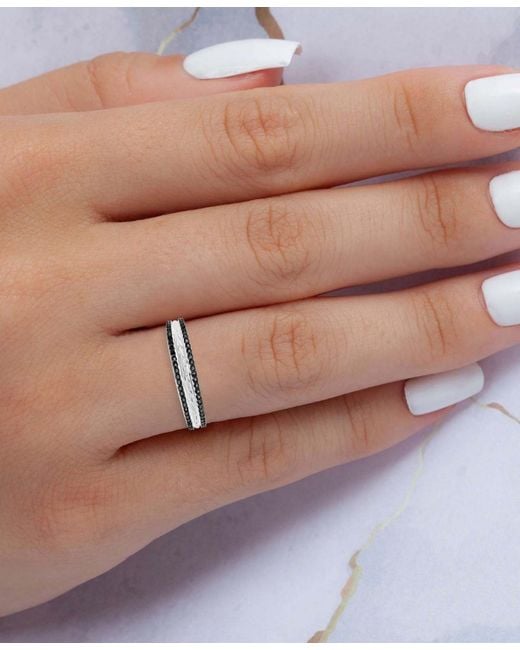 Macy's Metallic 3-pc. Set Stack Rings (1/3 Ct. T.w.
