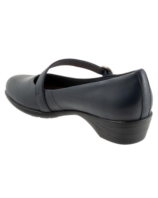 Trotters Blue Rochelle Flat