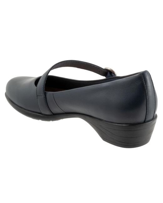 Trotters Blue Rochelle Flat