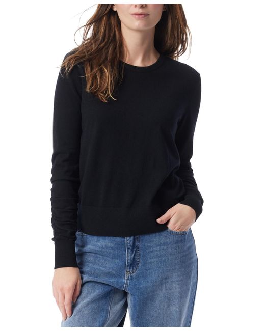 Dee Ocleppo Women's Black Sally Colorblocked Crewneck Sweater