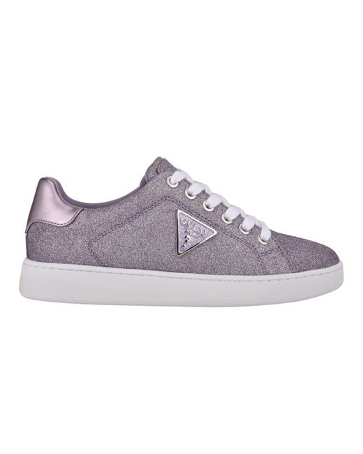 guess silver glitter trainers