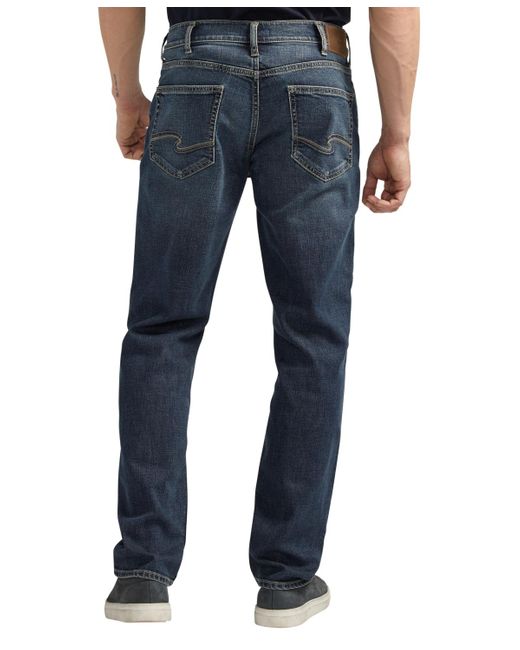 Silver Jeans Co. Blue Eddie Athletic Fit Tapered Leg Jeans for men