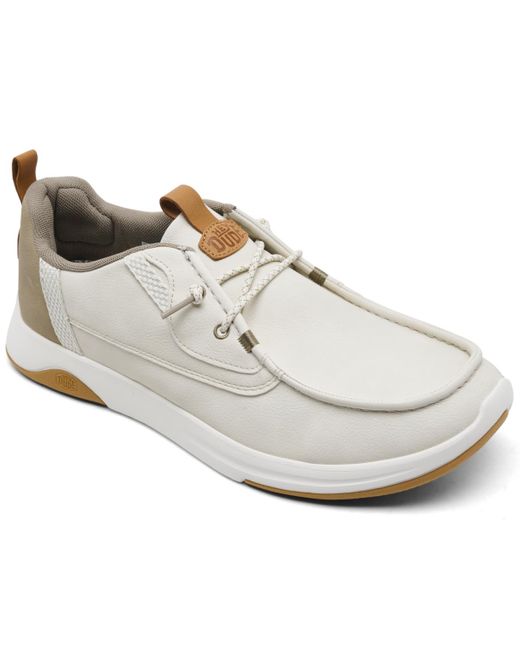 HeyDude White Wally Drift Mesh Casual Sneakers From Finish Line for men