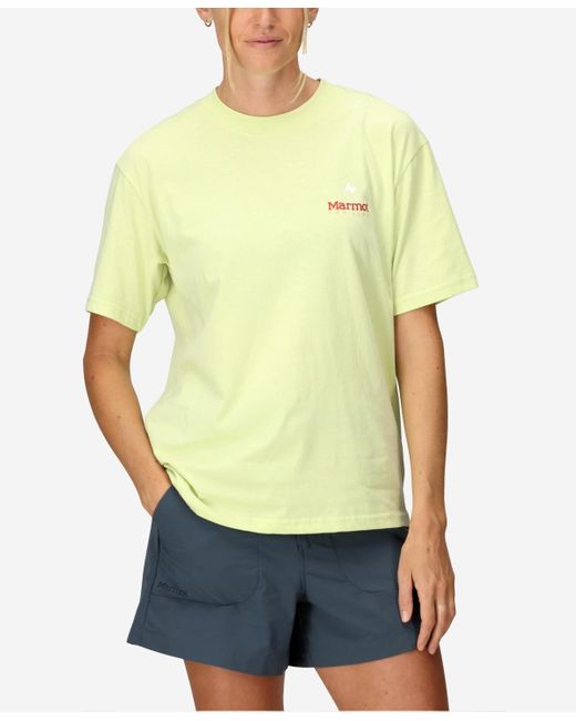 Marmot Yellow For Life Graphic Crewneck Tee