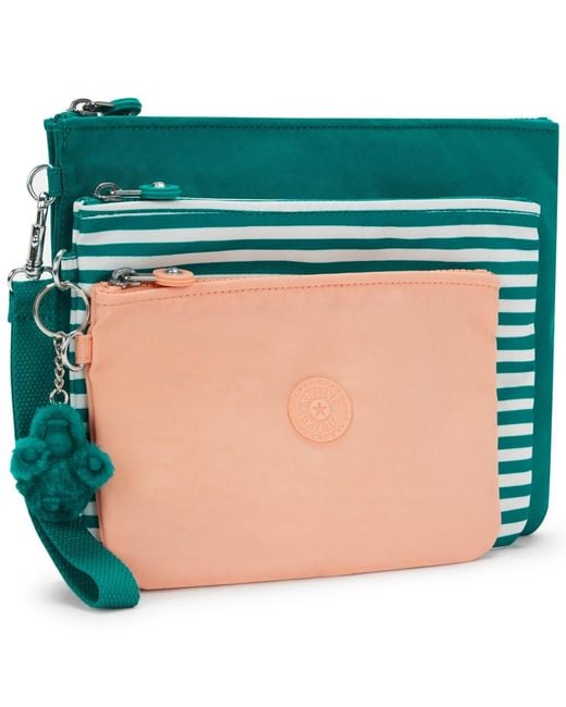 Kipling Green Iaka Large Wristlet