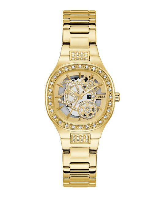 Guess Metallic Tone Analog Watch