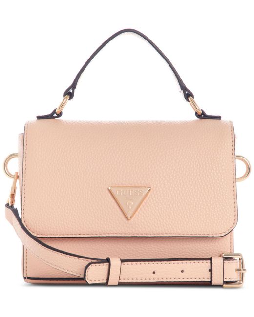 Guess Emiliya Mini Top Handle Crossbody in Pink Lyst