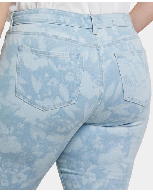 NYDJ Blue Plus Size Marilyn Straight Ankle Jeans