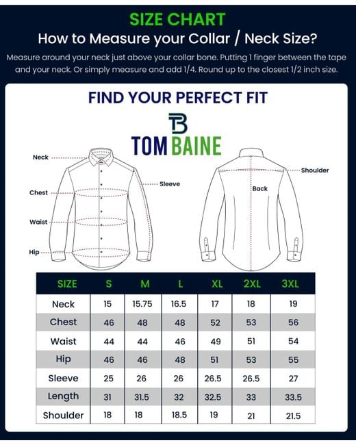 Tom Baine Blue Slim Fit Performance Solid Button Down Shirt for men