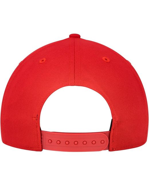 Adidas Red Nc State Wolfpack Established Snapback Hat for men