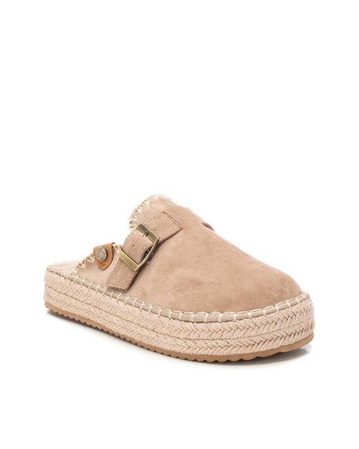 Xti Natural Refresh Espadrille Clogs With Comfort Footbed By